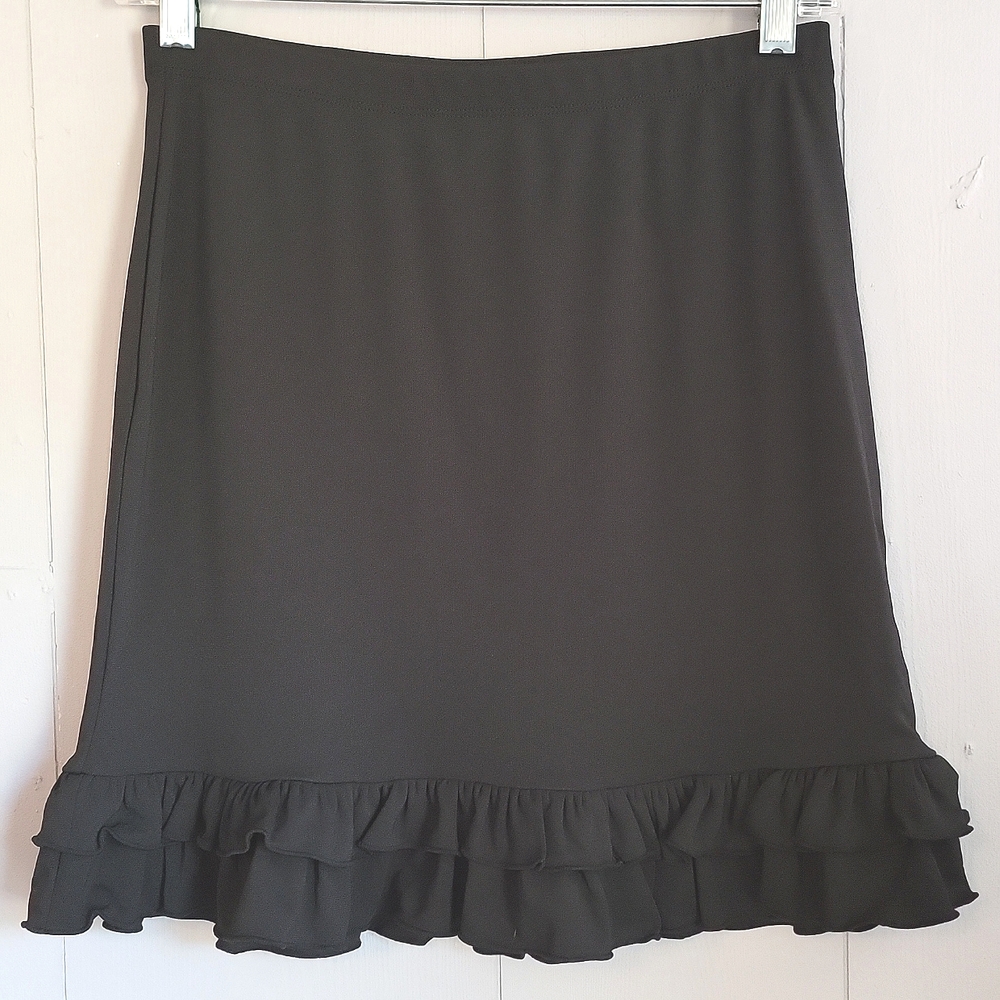 🌴 NWT Cato Girls Black Skirt With Ruffles